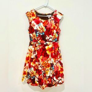 Liz Claiborne - Orange Floral dress